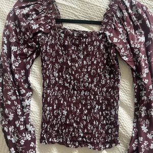 La Ligne Silk Floral Top